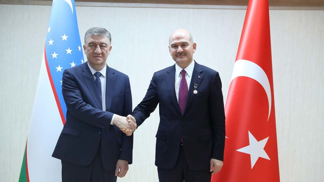 Soylu, Özbekistan İçişleri Bakanı ile görüştü