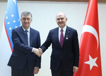 Soylu, Özbekistan İçişleri Bakanı ile görüştü
