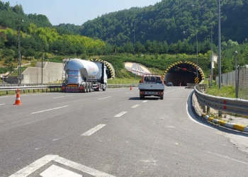 TEM'in Bolu Dağı geçişinde yol çalışması başladı