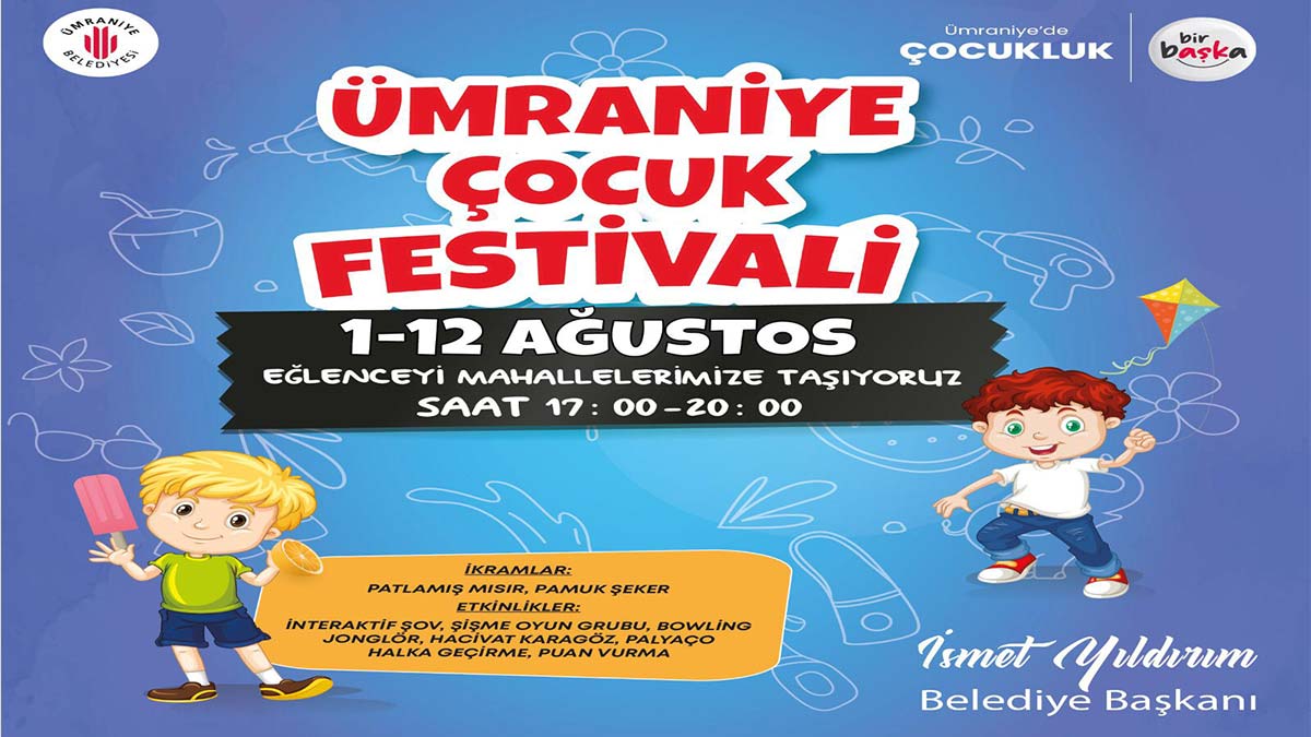 Ümraniye Çocuk Festivali başlıyor