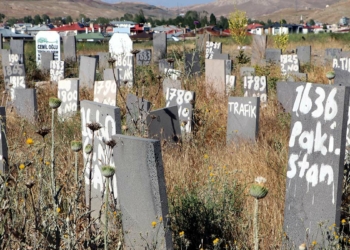 Van'da isimsiz 255 göçmen mezarı