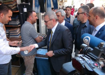 Mahir Ünal Kilis'te esnafı ziyaret etti