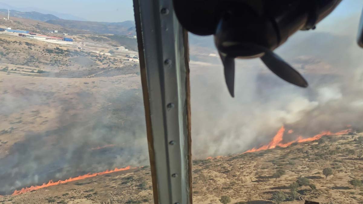 İzmir Aliağa yanıyor