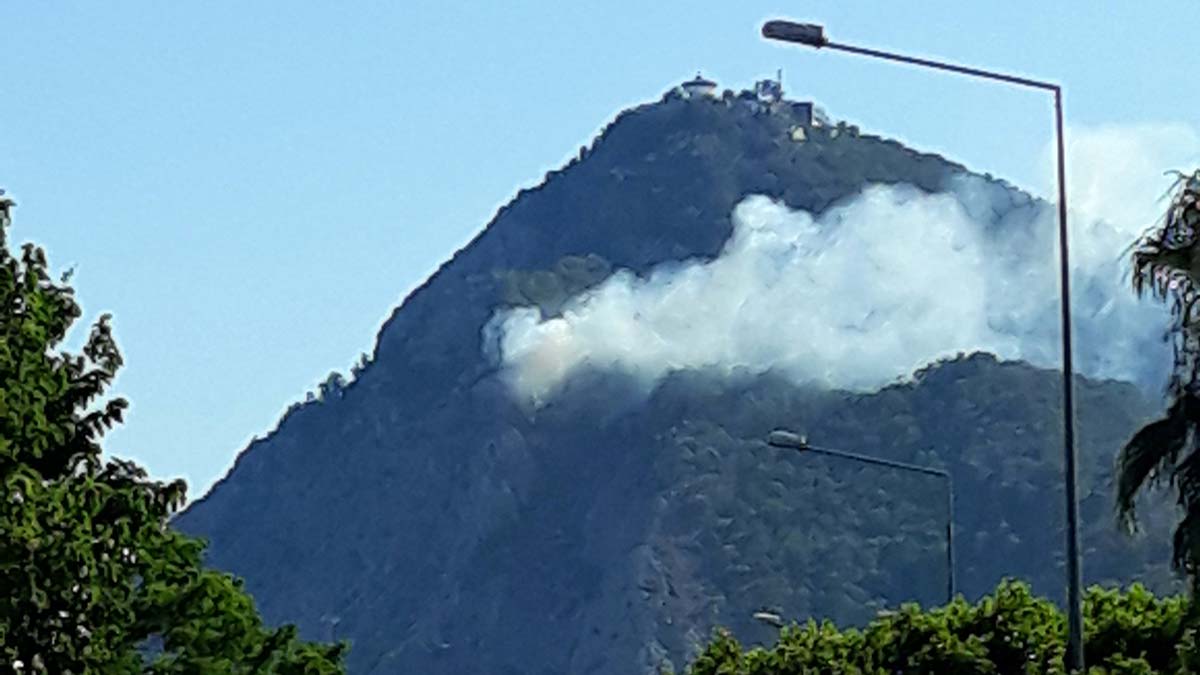 Tünektepe'de orman yangını çıktı
