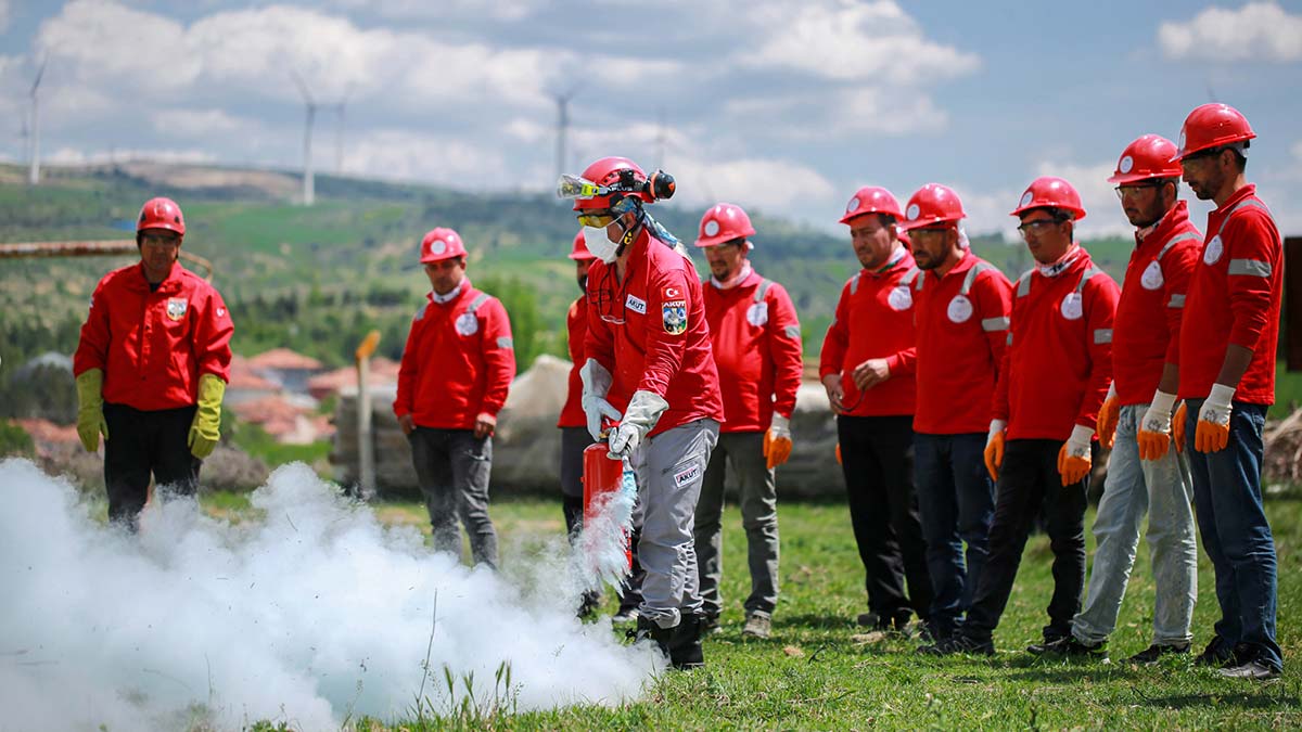 Orman yangınına karşı eğitim verildi