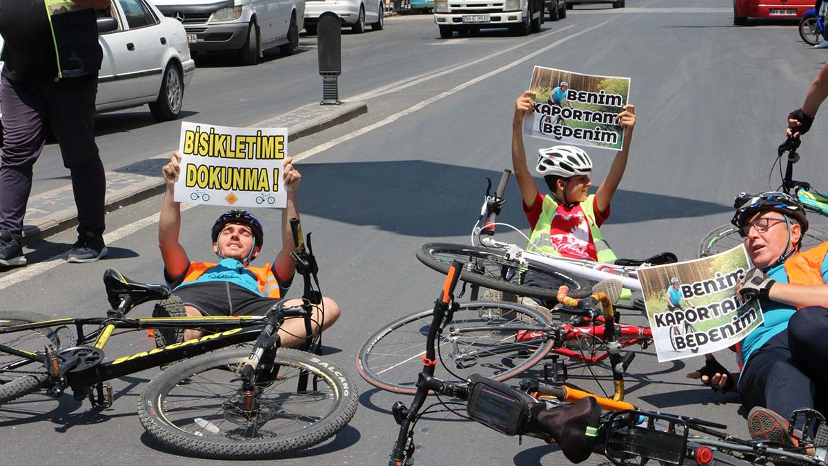 Düzce'de Benim kaportam bedenim eylemi