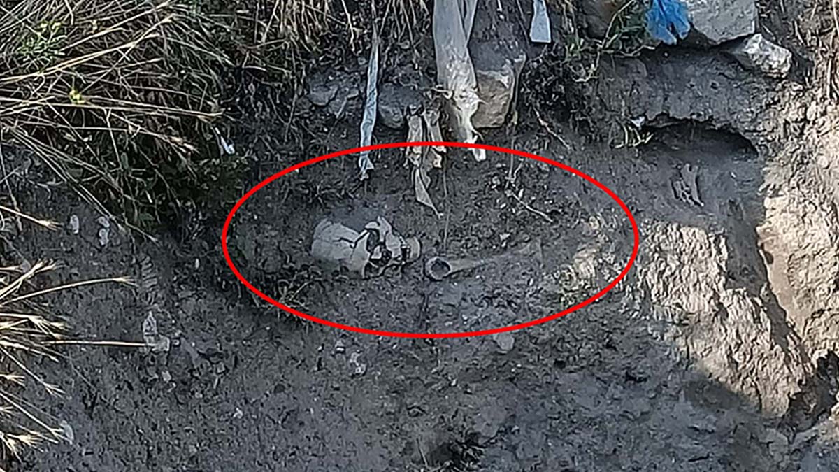 Çankırı'da kafatası ve kemikler bulundu