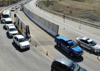 Elazığ'da dronla trafik denetimi