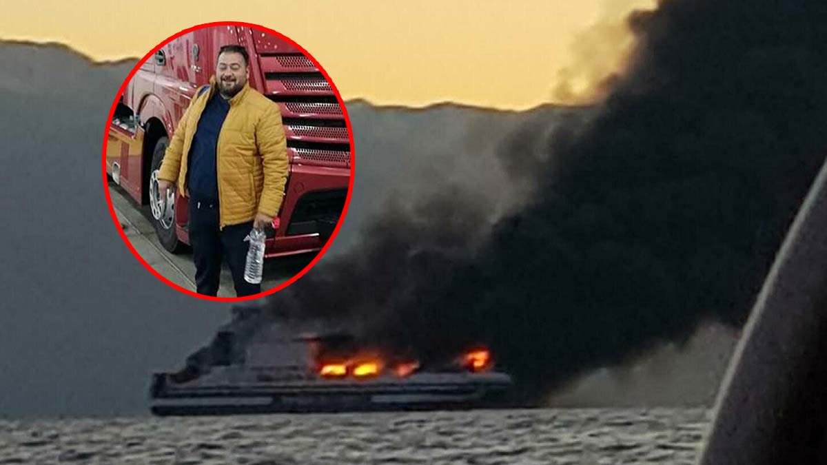 Feribot yangınında kaybolan şoförün ailesi hüzünlü