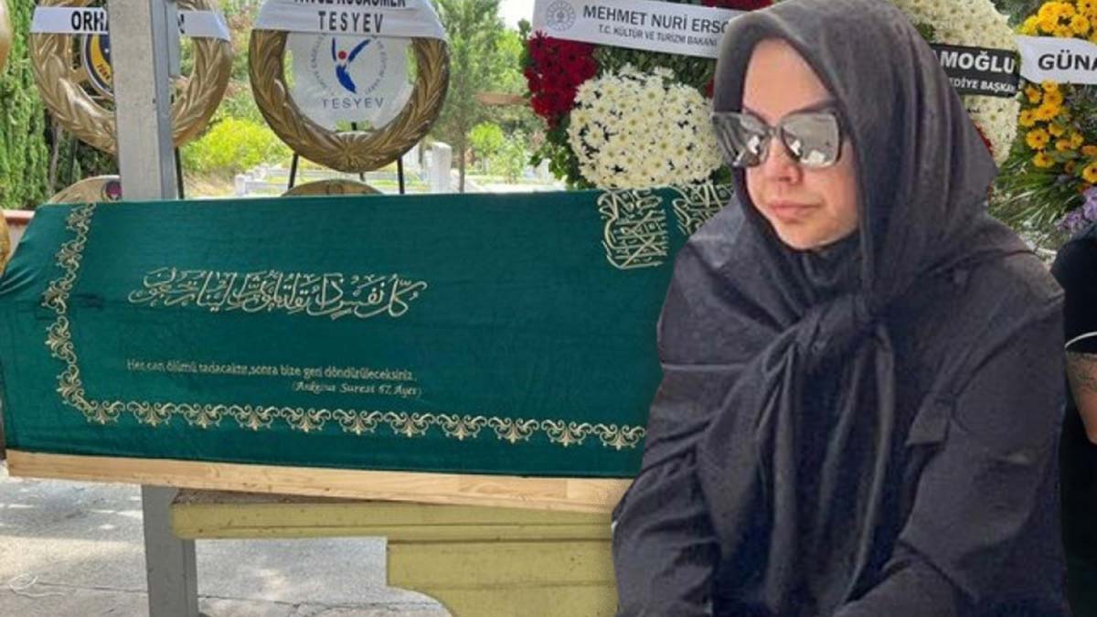 Ebru Gündeş'in annesi Müjgan Bilgin son yolculuğuna uğurlandı