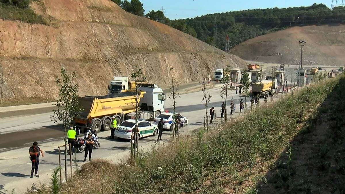 Hafriyatçılar kontak kapattı