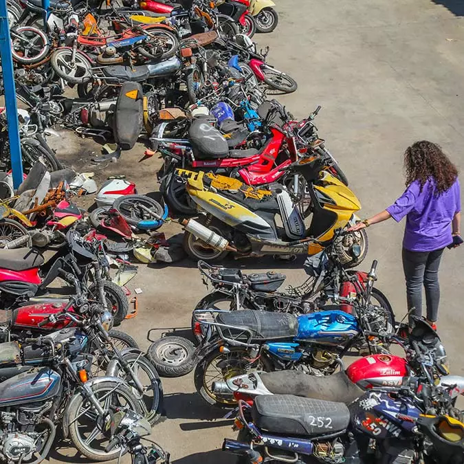 Hurda motosikletler ekonomiye kazandırılıyor