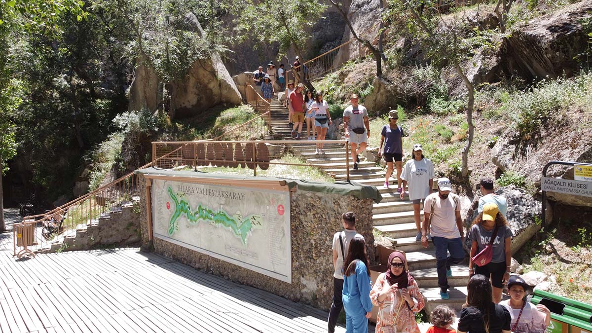 Ihlara Vadisi ziyaretçi akınına uğradı