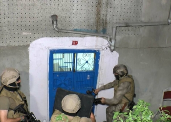 Terör operasyonu sırasında hareketli anlar