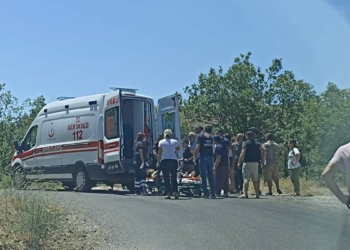 Bindiği kamyonetin kapısından düştü