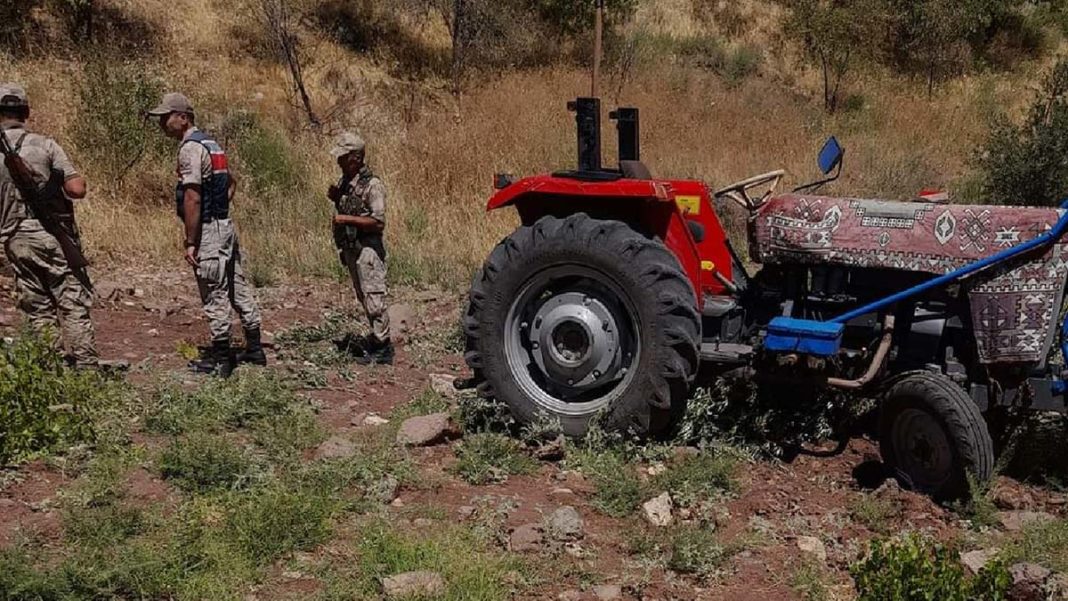 Zeytin ağacına çarpan traktörün sürücüsü öldü