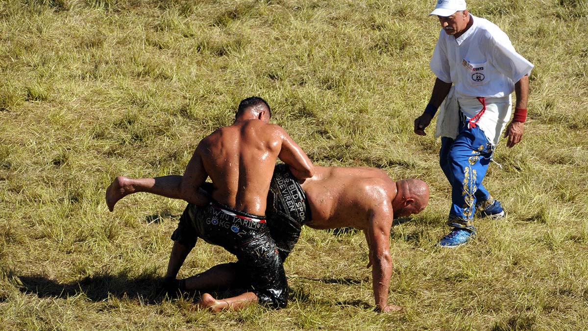 Kırkpınar'da finalistler Cengizhan Şimşek ile Mustafa Taş