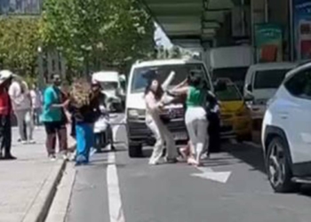 Şişli'de saç saça kavga