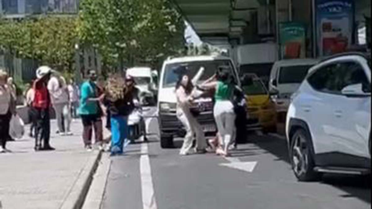 Şişli'de saç saça kavga