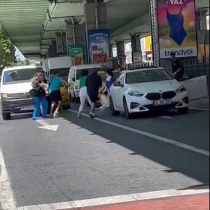 Şişli'de saç saça kavga