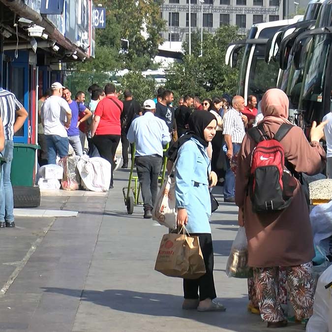 Tatil bitti; 15 temmuz Otogarı'nda yoğunluk yaşandı