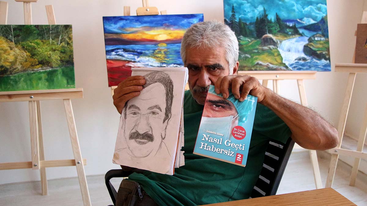 Parkinson hastası, resim yaparak hayata tutundu