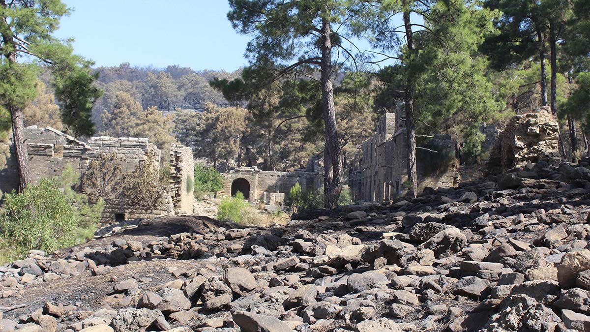 Seleukeia Antik Kenti'nde yangının izleri silindi