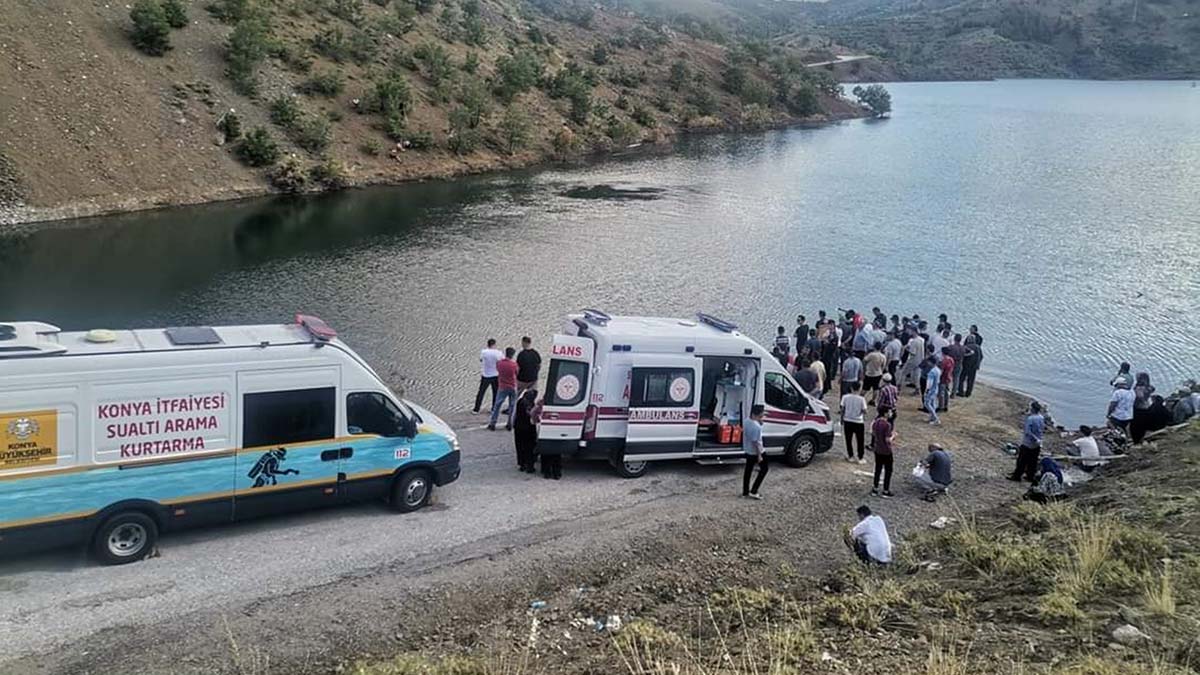 Bozkır Baraj Gölü'ne giren Mustafa boğuldu