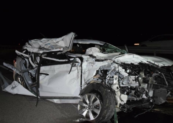 Kulu'da feci kaza; otomobil takla attı