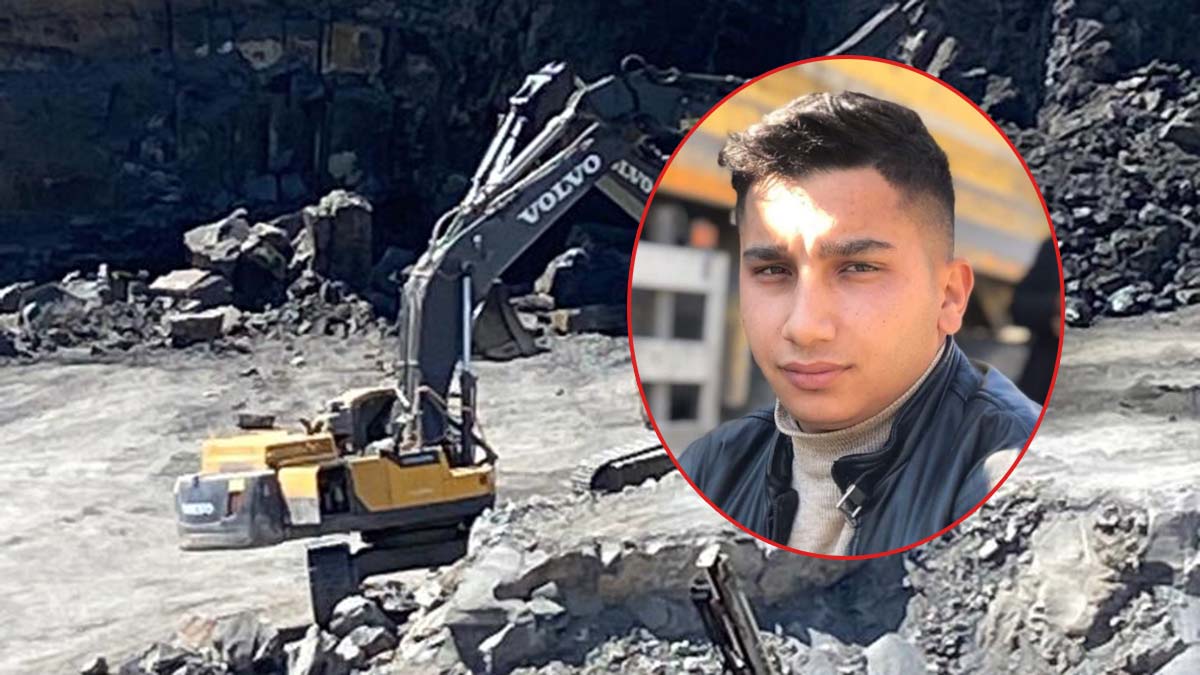 Üzerine kaya düşen ekskavatör operatörü öldü