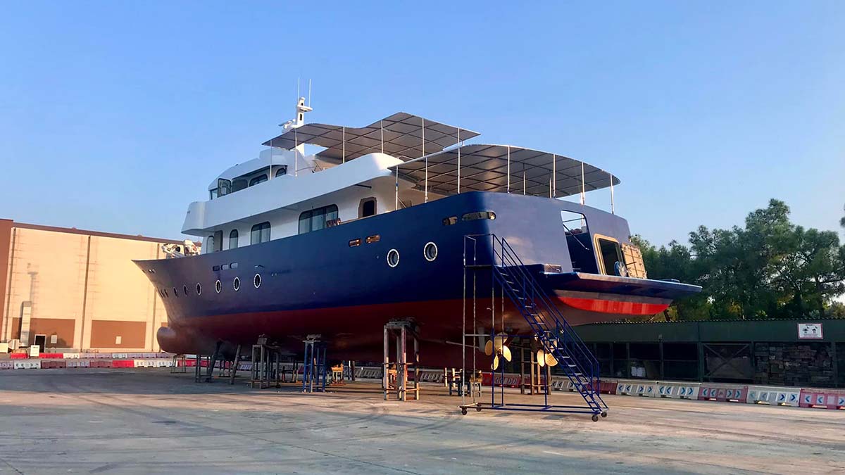 Su altı arkeoloji gemisi denize iniyor