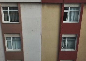 Avcılar'da çatlaklar oluşan iki binaya tahliye