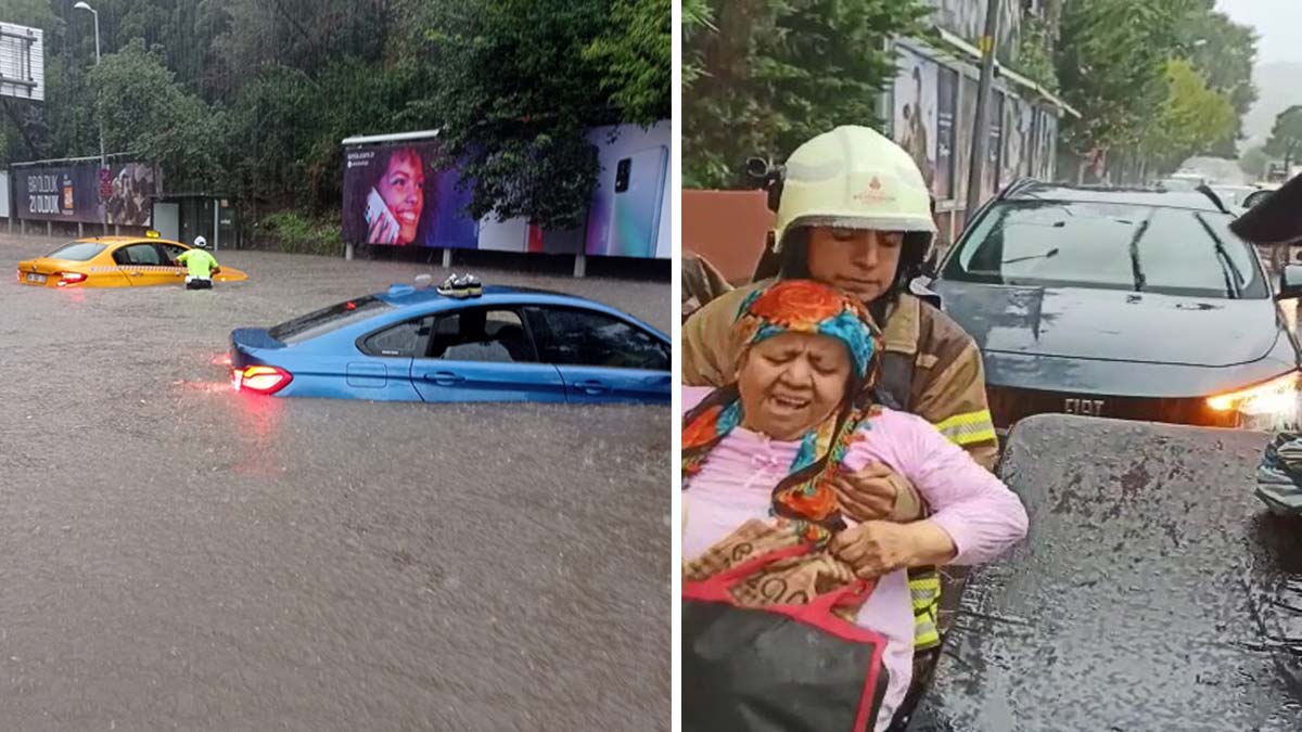 Sarıyer'de hastaneyi su bastı, hastalar tahliye edildi