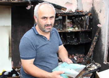Bebeğin ağlamasıyla yangından kurtuldular