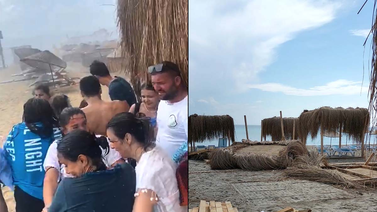 Edirne'de yağmur tatilcileri hazırlıksız yakaladı