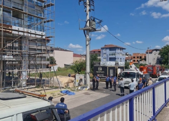 Elektrik akımına kapılan inşaat işçisi öldü