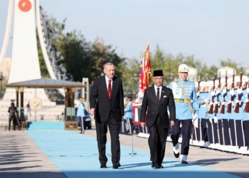 Erdoğan, Malezya Kralı'nı resmi törenle karşıladı