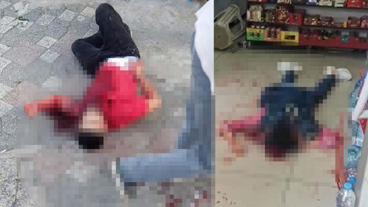 Girdiği dükkanda 1'i kadın 2 kişiyi bıçakladı