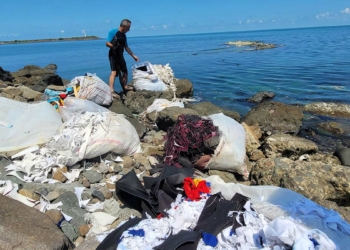 Giresun'da deniz kıyısı çöp alanına dönüştü
