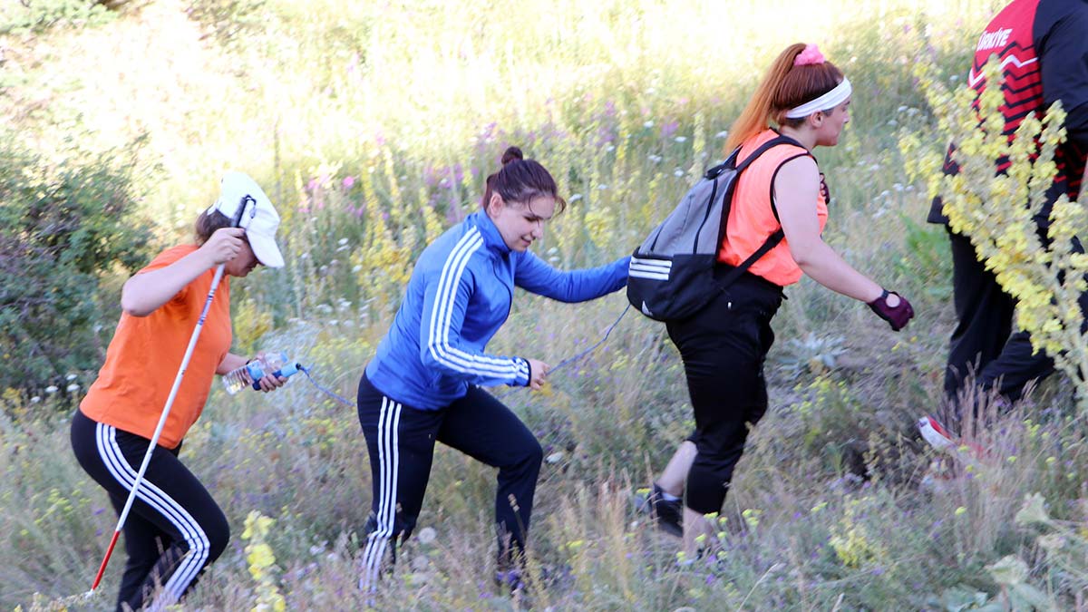 Görme engelli milli judocular, dağa tırmandı