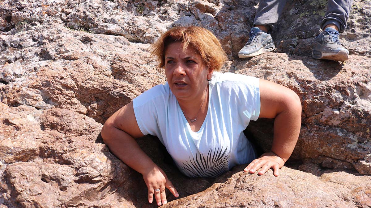 Hacıbektaş'ta 'delikli taş' yoğunluğu