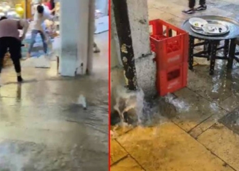 Kapalıçarşı'da sel baskını