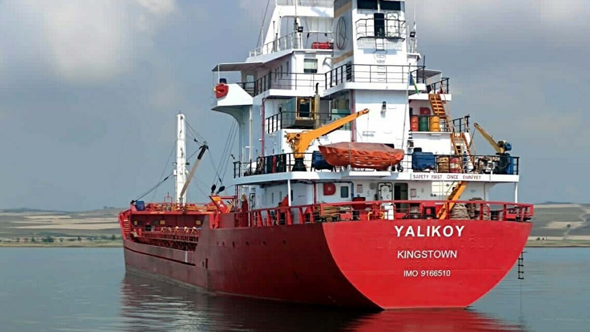 Kargo gemisi Çanakkale Boğazı'nda karaya oturdu