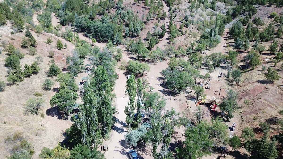 Kırıkkale'de ormanlarında dronlu denetim