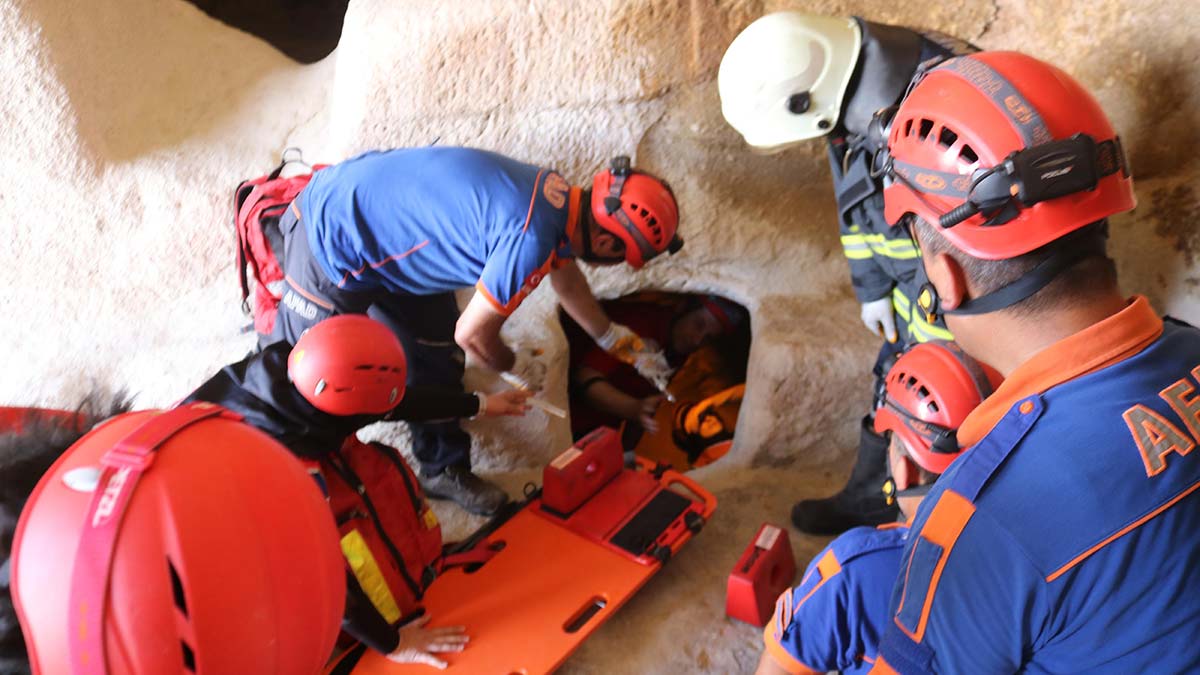 Nevşehir'de, arama- kurtarma tatbikatı