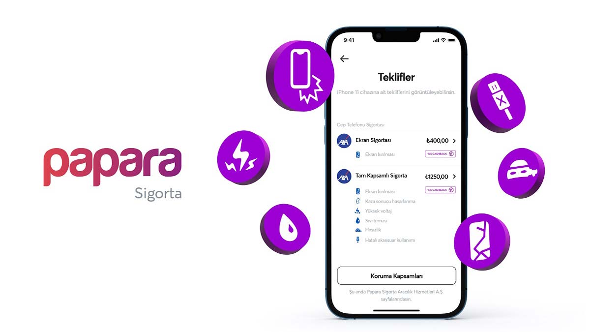 Papara, kullanıcılarını sigorta ürünleri ile buluşturdu 