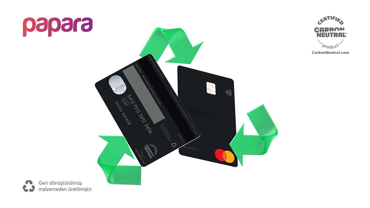 Papara’dan çevre dostu 'Black Card'