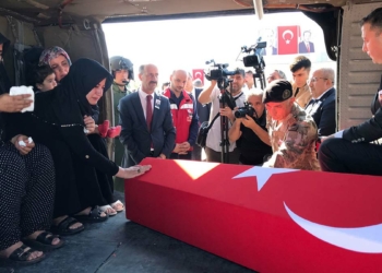 Şehit Uğurcan Cirnooğlu'nun naaşı Kilis'e uğurlandı