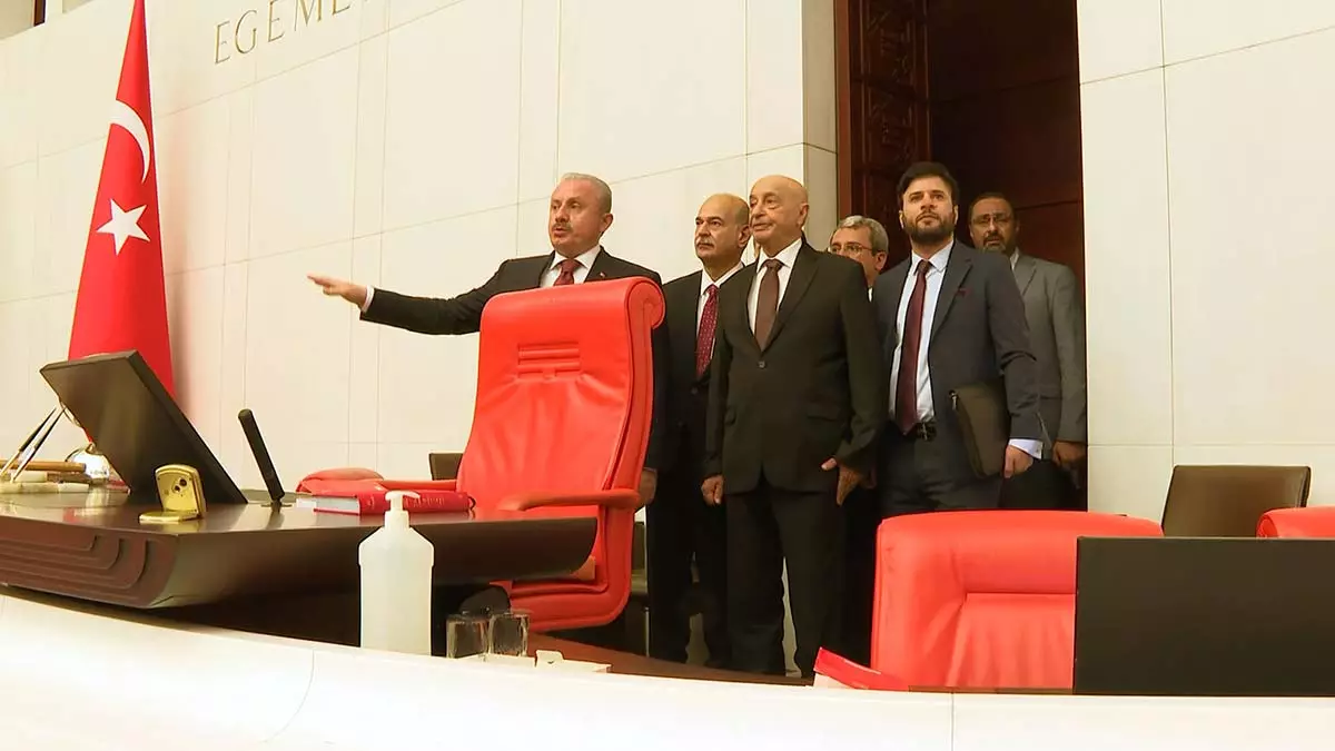 Sentop libya meclis baskani ile gorustu 1 - politika - haberton
