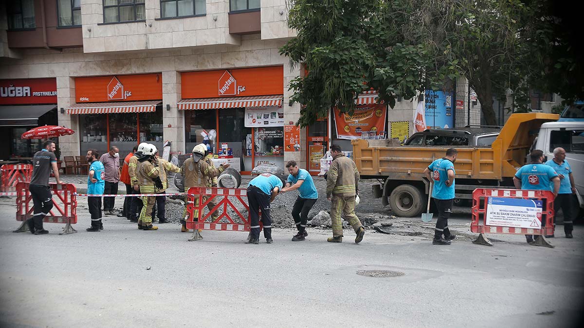 Şişli'de delinen doğal gaz borusuna açıklama